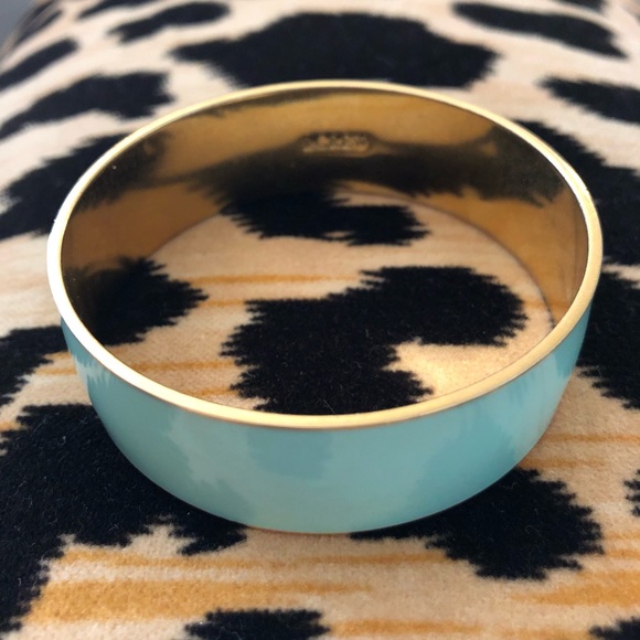 J. Crew Enamel Bangle Bracelet in Teal - Picture 7 of 8